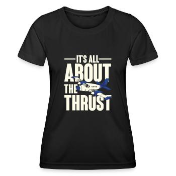 Alles über Schub - Frauen Funktions-T-Shirt - Schwarz - Vorne - AI Model Female 172 light (172cm)