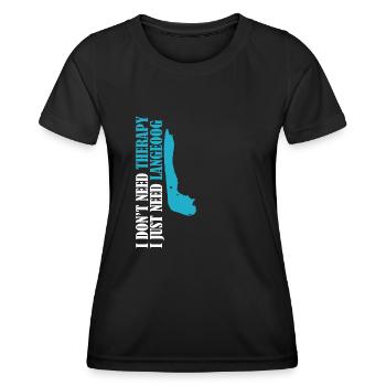 Langeoog Therapy - Women's Functional T-Shirt - black - Front - AI Model Female 172 light (172cm)