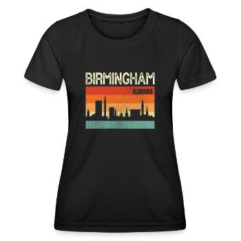 Birmingham, Alabama - Frauen Funktions-T-Shirt - Schwarz - Vorne - AI Model Female 172 light (172cm)