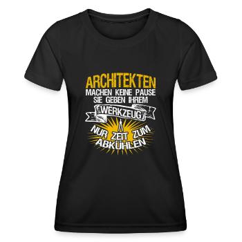 Architekt Zirkel Architekten Architektur - Frauen Funktions-T-Shirt - Schwarz - Vorne - AI Model Female 172 light (172cm)