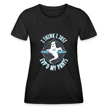 Je pense que je viens de faire un vice-président exécutif de mon pantalon - T-shirt sport Femme - noir - Devant - AI Model Female 172 light (172cm)