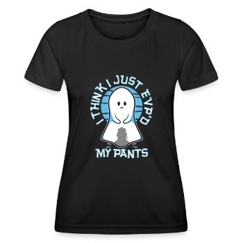 Je pense que je viens de faire un vice-président exécutif de mon pantalon - T-shirt sport Femme - noir - Devant - AI Model Female 172 light (172cm)