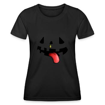 Pumpkin Design for Halloween - Women's Functional T-Shirt - black - Front - AI Model Female 172 light (172cm)