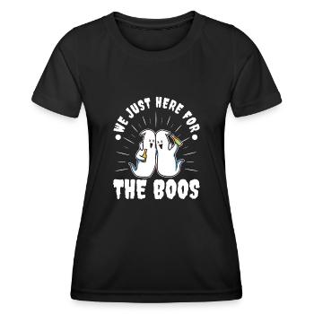 I'm Just Here For The Boos - Women's Functional T-Shirt - black - Front - AI Model Female 172 light (172cm)