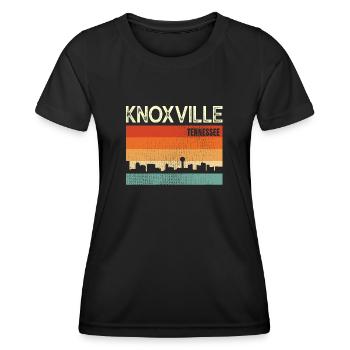 Knoxville, Tennessee - T-shirt sport Femme - noir - Devant - AI Model Female 172 light (172cm)