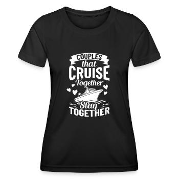 Croisière Croisière Croisière Croisière - T-shirt sport Femme - noir - Devant - AI Model Female 172 light (172cm)