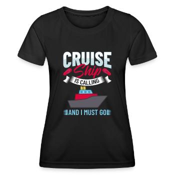 Croisière Croisière Croisière Croisière - T-shirt sport Femme - noir - Devant - AI Model Female 172 light (172cm)