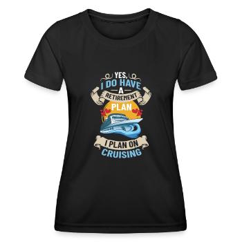Croisière Croisière Croisière Croisière - T-shirt sport Femme - noir - Devant - AI Model Female 172 light (172cm)