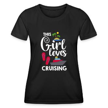 Croisière Croisière Croisière Croisière - T-shirt sport Femme - noir - Devant - AI Model Female 172 light (172cm)