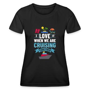 Croisière Croisière Croisière Croisière - T-shirt sport Femme - noir - Devant - AI Model Female 172 light (172cm)