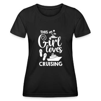 Croisière Croisière Croisière Croisière - T-shirt sport Femme - noir - Devant - AI Model Female 172 light (172cm)