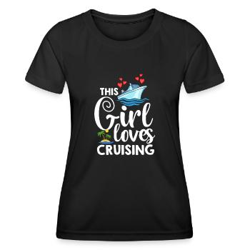Croisière Croisière Croisière Croisière - T-shirt sport Femme - noir - Devant - AI Model Female 172 light (172cm)