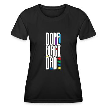 Melanin African American African American Woman - Women's Functional T-Shirt - black - Front - AI Model Female 172 light (172cm)