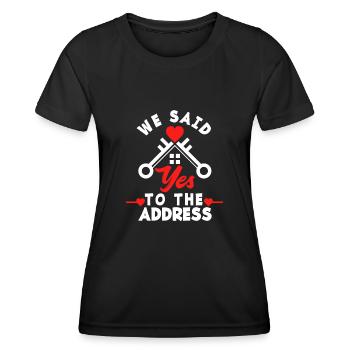 Homeowner Home Purchase Gift - Women's Functional T-Shirt - black - Front - AI Model Female 172 light (172cm)