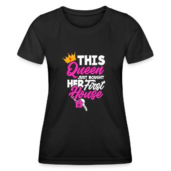 Homeowner Home Purchase Gift - Women's Functional T-Shirt - black - Front - AI Model Female 172 light (172cm)