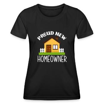 Homeowner Home Purchase Gift - Women's Functional T-Shirt - black - Front - AI Model Female 172 light (172cm)