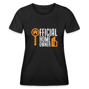 Homeowner Home Purchase Gift - Women's Functional T-Shirt - black - Front - AI Model Female 172 light (172cm)