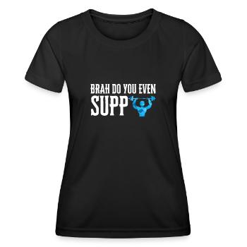 Supplémentation Haltérophilie Joint Supplément - T-shirt sport Femme - noir - Devant - AI Model Female 172 light (172cm)