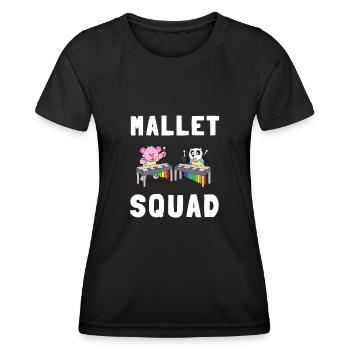 Vibraphone Maman Marimba Ninja Et Maillet - T-shirt sport Femme - noir - Devant - AI Model Female 172 light (172cm)