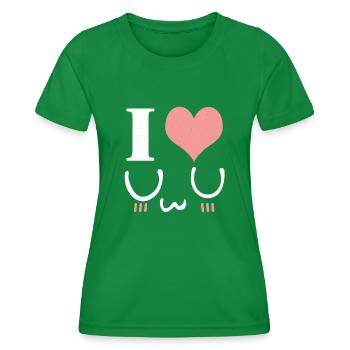Love Blush Uwu Face Vaporwave Anime Esthétique - T-shirt sport Femme - vert - Devant - AI Model Female 172 dark (172cm)