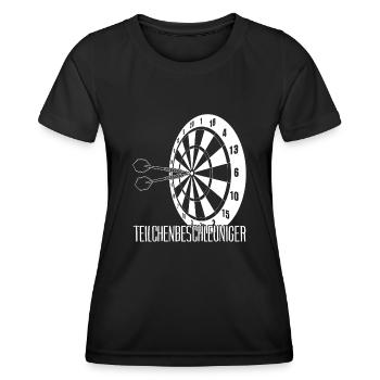 Darts Dartspieler Dartpfeil Dartscheibe - Frauen Funktions-T-Shirt - Schwarz - Vorne - AI Model Female 172 light (172cm)