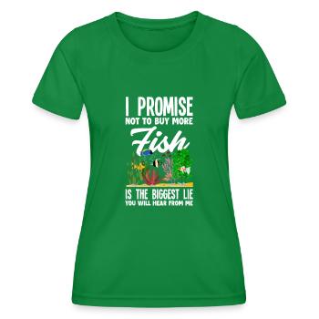 Funny Aquarist Aquarist Aquarium Gift - Women's Functional T-Shirt - kelly green - Front - AI Model Female 172 dark (172cm)