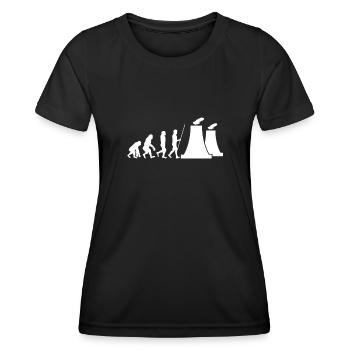 Uranium Fission Nuclear Engineering Theme - Frauen Funktions-T-Shirt - Schwarz - Vorne - AI Model Female 172 light (172cm)