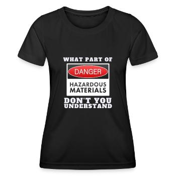 Uranium Fission Nuclear Engineering Theme - Frauen Funktions-T-Shirt - Schwarz - Vorne - AI Model Female 172 light (172cm)