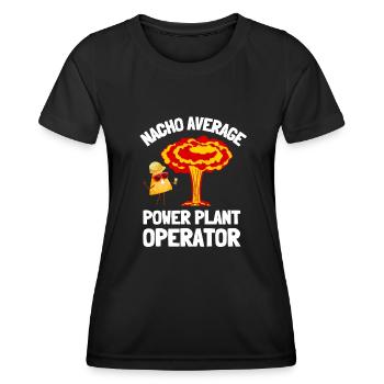 Uranium Fission Nuclear Engineering Theme - Frauen Funktions-T-Shirt - Schwarz - Vorne - AI Model Female 172 light (172cm)