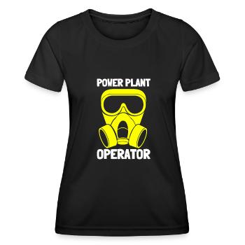 Uranium Fission Nuclear Engineering Theme - Frauen Funktions-T-Shirt - Schwarz - Vorne - AI Model Female 172 light (172cm)