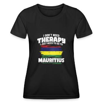 Maurice - T-shirt sport Femme - noir - Devant - AI Model Female 172 light (172cm)