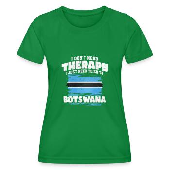 Botswana - Frauen Funktions-T-Shirt - Kelly Green - Vorne - AI Model Female 172 dark (172cm)