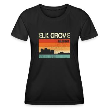 Elk Grove - T-shirt sport Femme - noir - Devant - AI Model Female 172 light (172cm)