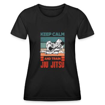 Jiu Jitsu Jiu Jitsu Jiu Jitsu - Frauen Funktions-T-Shirt - Schwarz - Vorne - AI Model Female 172 light (172cm)