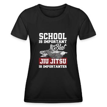Jiu Jitsu Jiu Jitsu Jiu Jitsu - Frauen Funktions-T-Shirt - Schwarz - Vorne - AI Model Female 172 light (172cm)