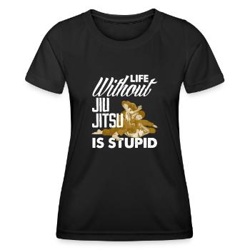 Jiu Jitsu Jiu Jitsu Jiu Jitsu - Frauen Funktions-T-Shirt - Schwarz - Vorne - AI Model Female 172 light (172cm)