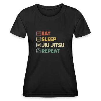 Jiu Jitsu Jiu Jitsu Jiu Jitsu - Frauen Funktions-T-Shirt - Schwarz - Vorne - AI Model Female 172 light (172cm)