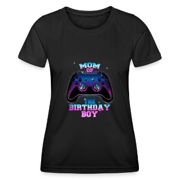Joystick Mom Of The Birthday Boy Controller Gamer - Women's Functional T-Shirt - black - Front - AI Model Female 172 light (172cm)