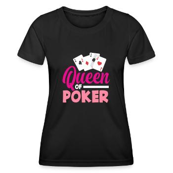 Joueur de poker Joueur de poker Cadeau de poker - T-shirt sport Femme - noir - Devant - AI Model Female 172 light (172cm)