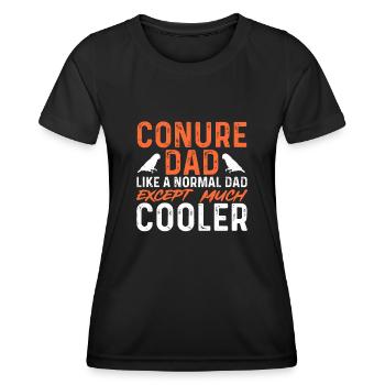 Molinasittich Perroquet Oiseau Perruche du Soleil - T-shirt sport Femme - noir - Devant - AI Model Female 172 light (172cm)