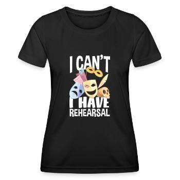 Drôle Acteur Actrice Cadeau - T-shirt sport Femme - noir - Devant - AI Model Female 172 light (172cm)
