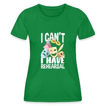 Drôle Acteur Actrice Cadeau - T-shirt sport Femme - vert - Devant - AI Model Female 172 dark (172cm)