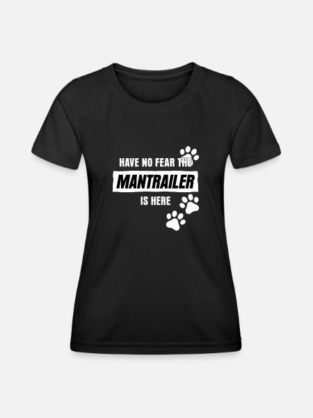 Mantrailing Suchhund Spürhund Mantrailer - Frauen Funktions-T-Shirt - Schwarz
