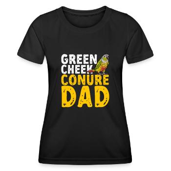 Molinasittich Perroquet Oiseau Perruche du Soleil - T-shirt sport Femme - noir - Devant - AI Model Female 172 light (172cm)