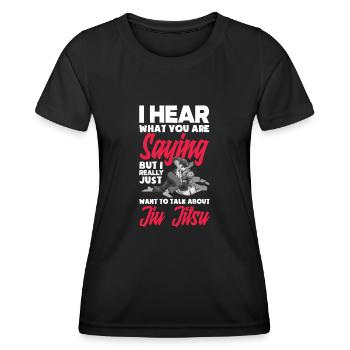 Jiu Jitsu Jiu Jitsu Jiu Jitsu - Frauen Funktions-T-Shirt - Schwarz - Vorne - AI Model Female 172 light (172cm)