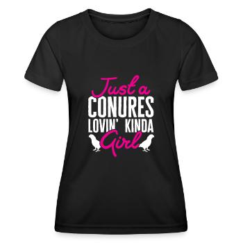 Molinasittich Parrot Bird Sun Parakeet - Women's Functional T-Shirt - black - Front - AI Model Female 172 light (172cm)
