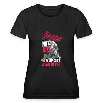Jiu Jitsu Jiu Jitsu Jiu Jitsu - Frauen Funktions-T-Shirt - Schwarz - Vorne - AI Model Female 172 light (172cm)