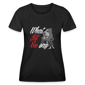 Jiu Jitsu Jiu Jitsu Jiu Jitsu - Frauen Funktions-T-Shirt - Schwarz - Vorne - AI Model Female 172 light (172cm)