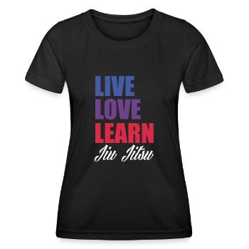 Jiu Jitsu Jiu Jitsu Jiu Jitsu - Frauen Funktions-T-Shirt - Schwarz - Vorne - AI Model Female 172 light (172cm)