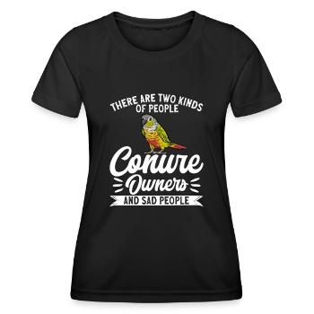 Molinasittich Perroquet Oiseau Perruche du Soleil - T-shirt sport Femme - noir - Devant - AI Model Female 172 light (172cm)